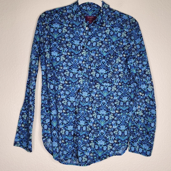 J Crew Liberty Sea Grass Garçon Classic Button Down 00 - Picture 2 of 7